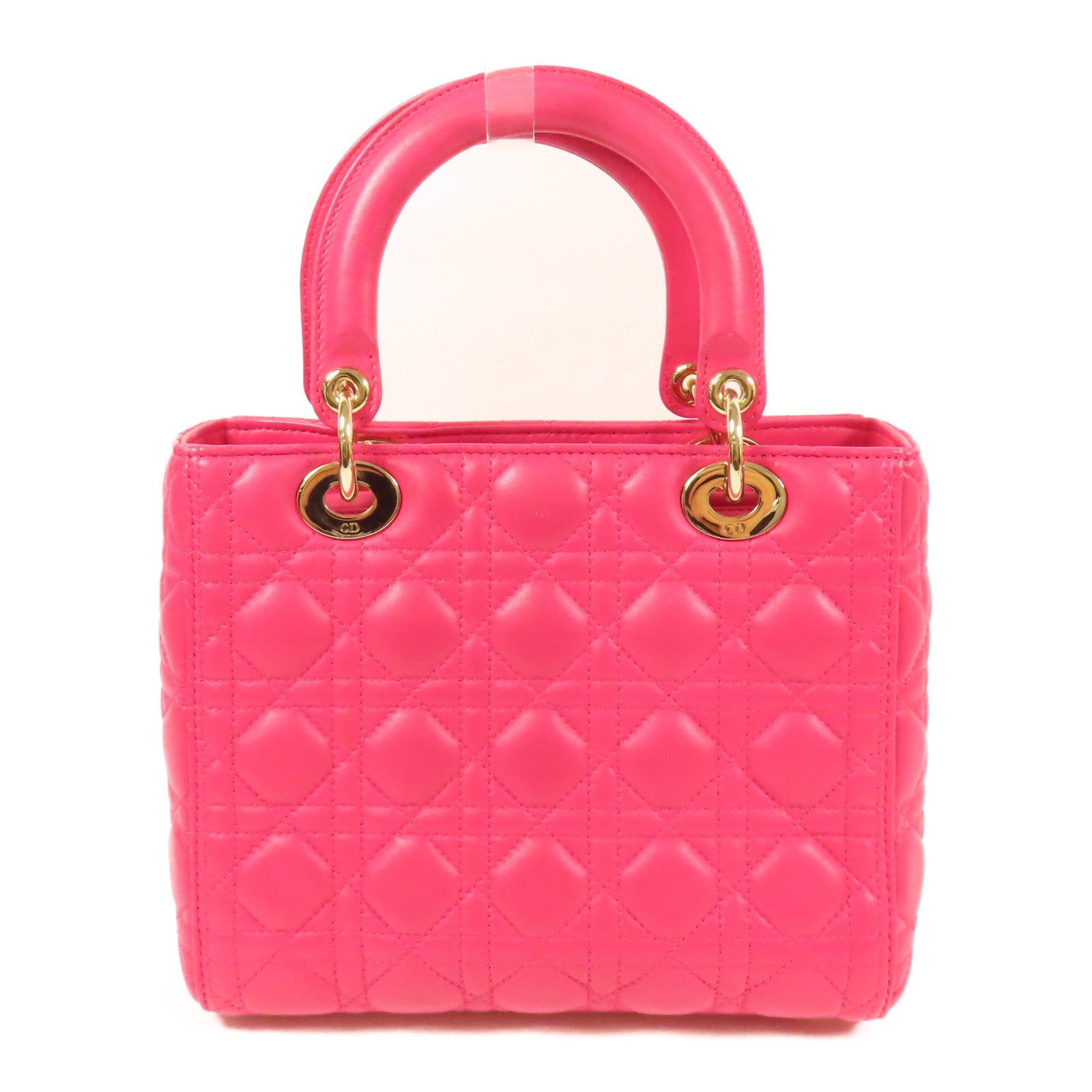 Dior 羊皮皮革Lady Dior金扣手挽肩背兩用袋