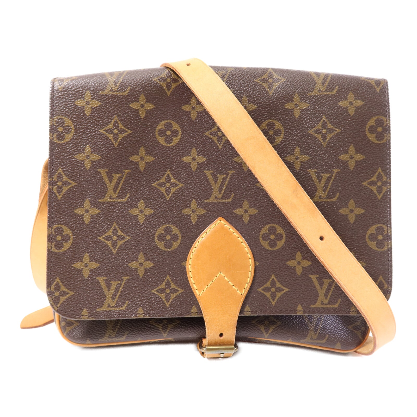 LOUIS VUITTON Monogram Cartouchiere GM金扣肩背袋