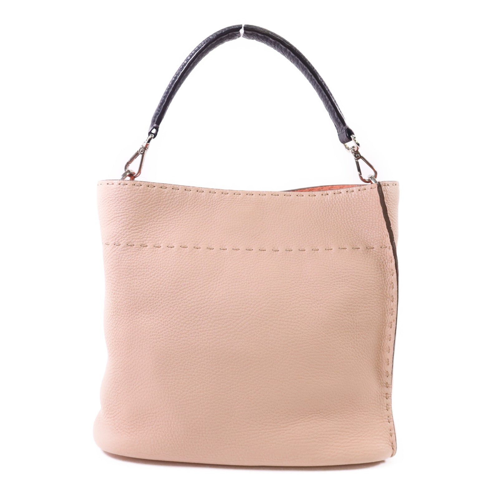 FENDI 牛皮皮革2 Way Shoulder Bag銀扣手挽肩背兩用袋