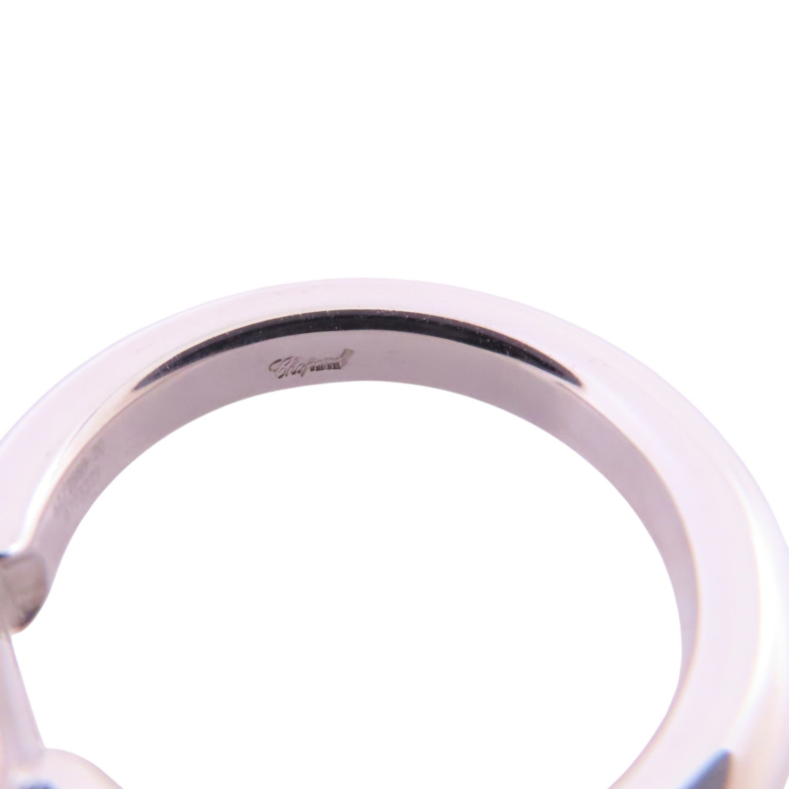 Chopard 18K白金/鑽石Happy Diamond Ring戒指US#5