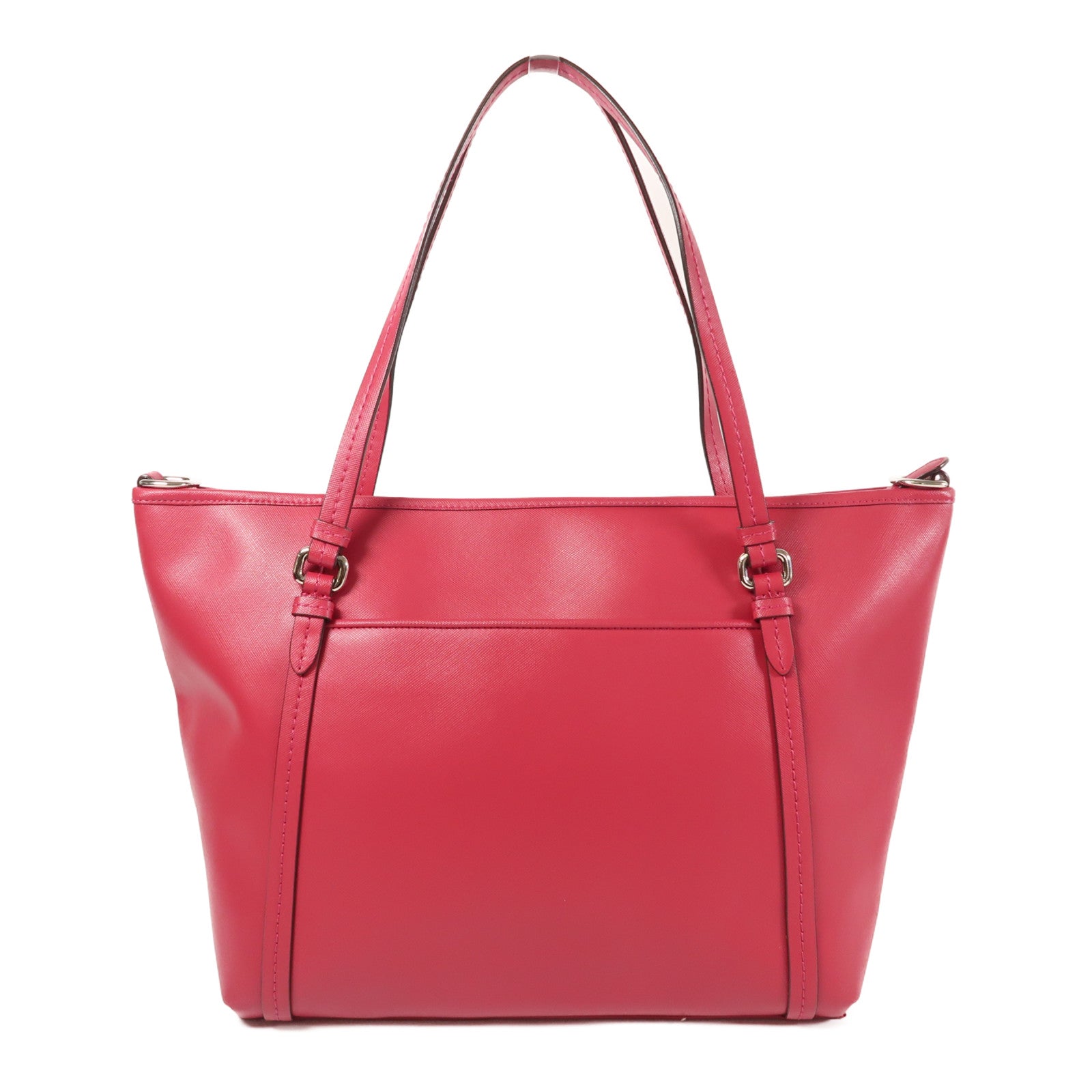 COACH 皮革Shoulder Bag銀扣手挽肩背兩用袋