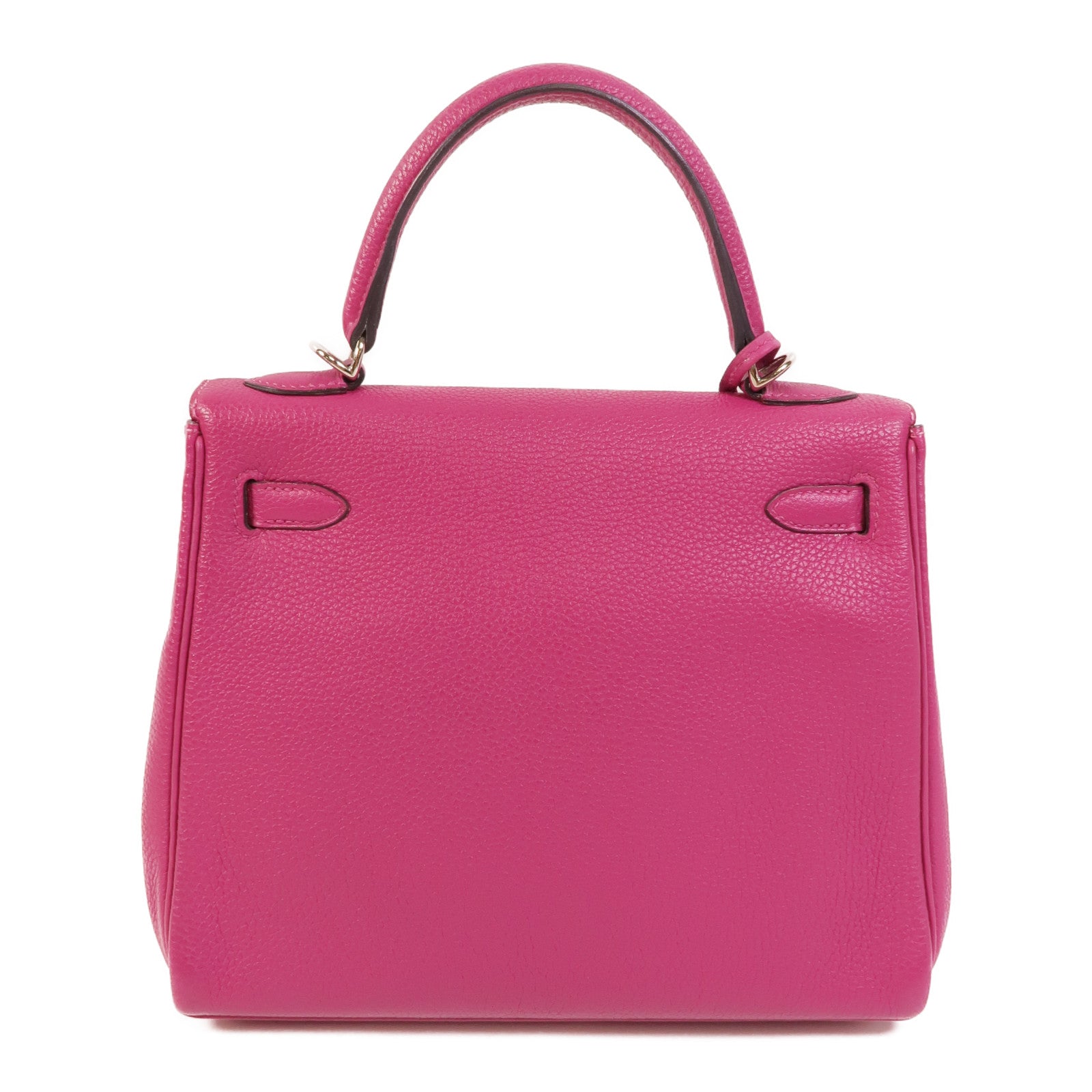 HERMES Togo皮革Kelly 25手挽肩背兩用袋Rose Pourpre