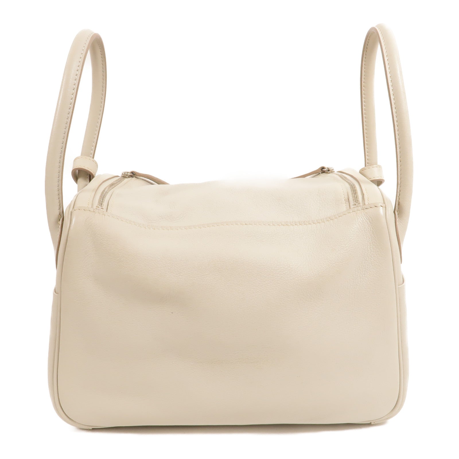 HERMES Evercolour皮革Lindy 26手挽肩背兩用袋Beton
