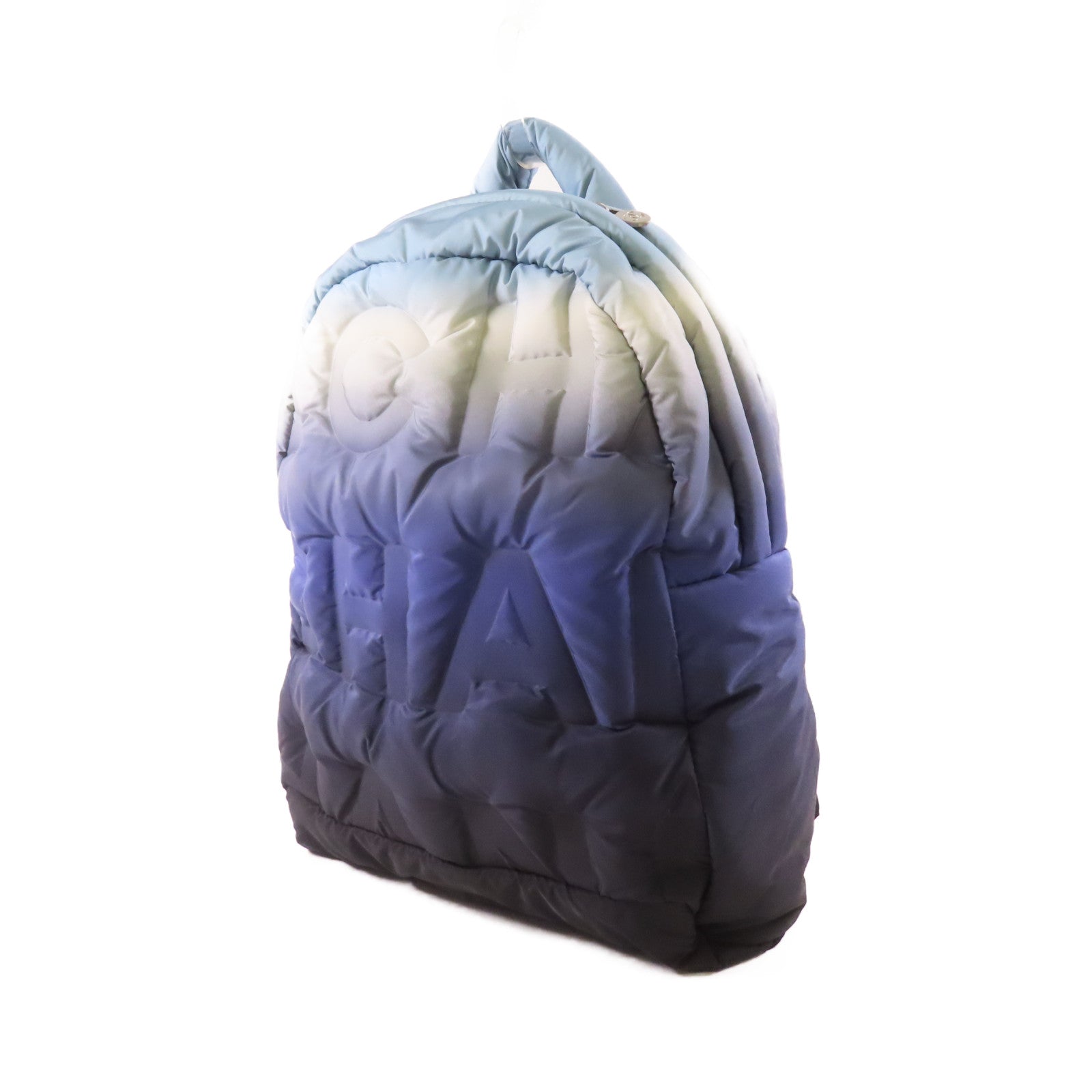 CHANEL 尼龍Doudoune Backpack銀扣背包