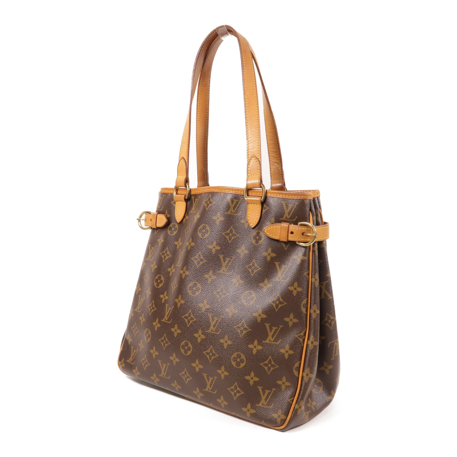 LOUIS VUITTON LV GHW Batignolles Shoulder Tote Bag Handbag M51153 Monogram Brown