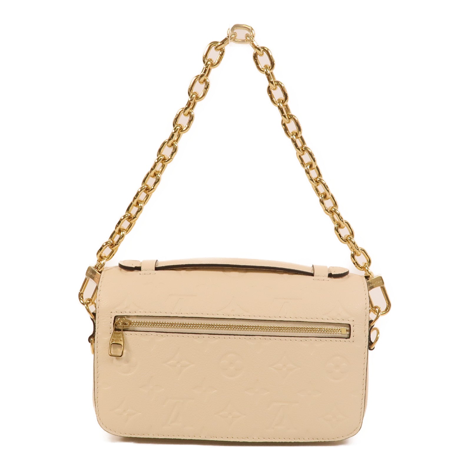 LOUIS VUITTON Monogram Empreinte Pochette Metis East West手挽肩背兩用袋