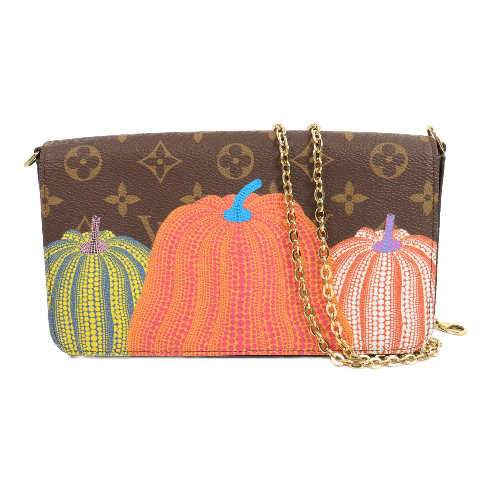 LOUIS VUITTON Monogram LV x YK Felicie Pochette 鏈帶肩背袋