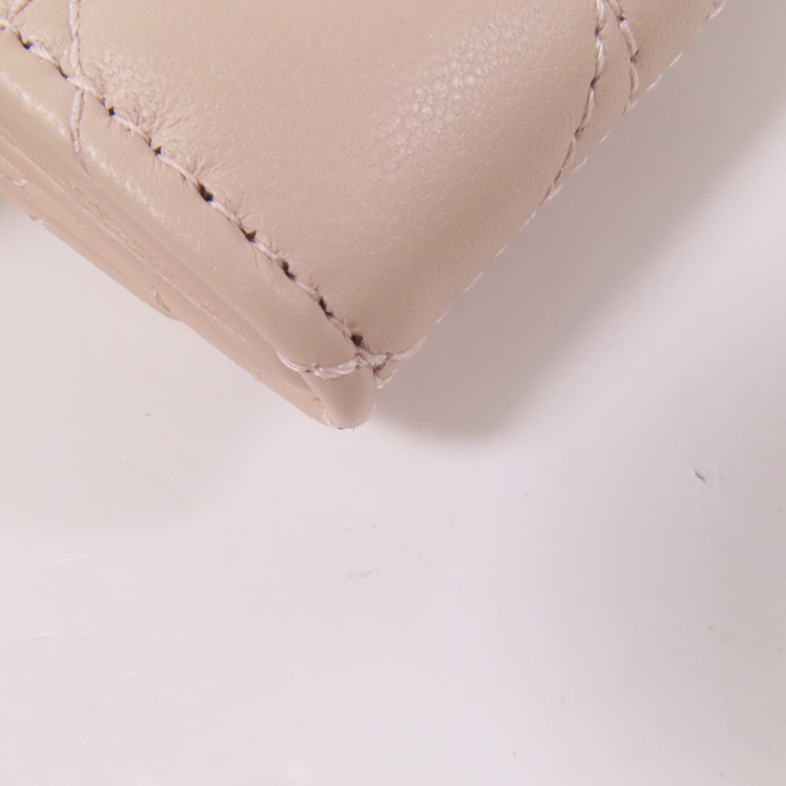 Dior 羊革皮革Caro Dahlia金扣卡片套