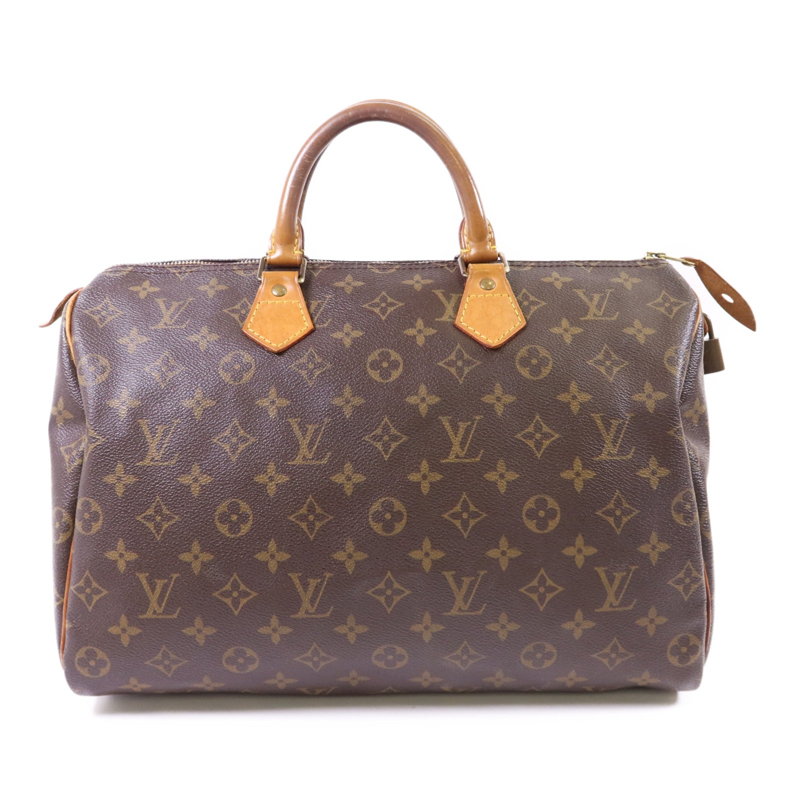 LOUIS VUITTON Monogram Speedy 35金扣手挽袋
