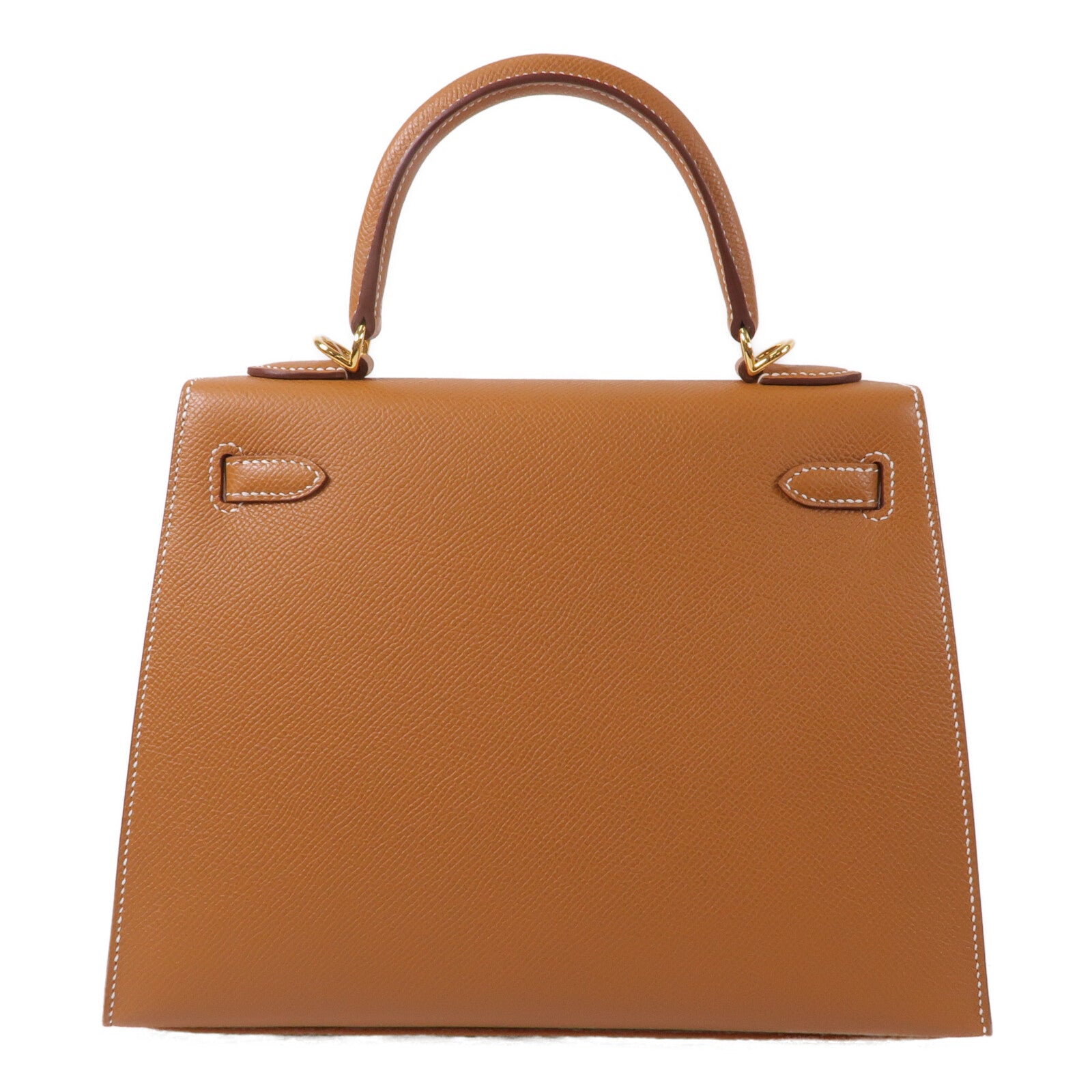 HERMES Epsom皮革Kelly 25手挽肩背兩用袋Gold