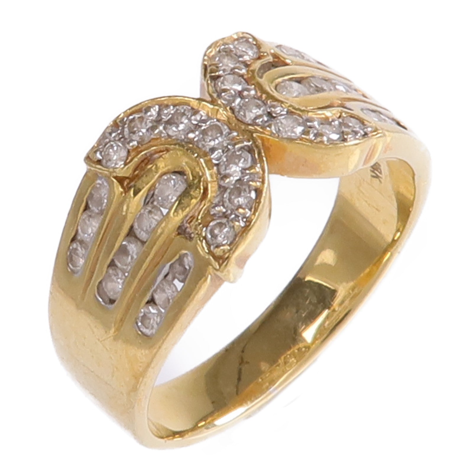 JEWELRY 【激減優惠】18K黃金/白金Diamond Ring鑽石戒指US#5