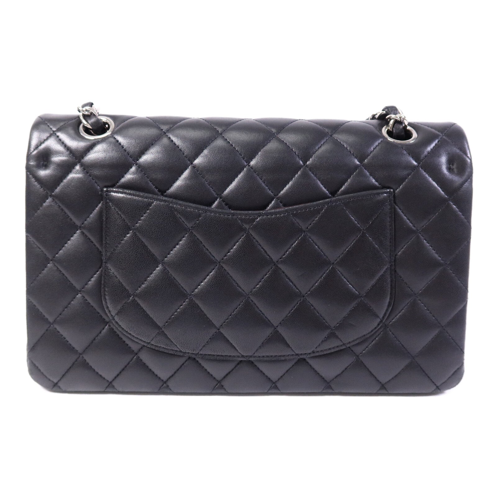 CHANEL 牛皮皮革Classic 25銀扣鏈帶肩背袋
