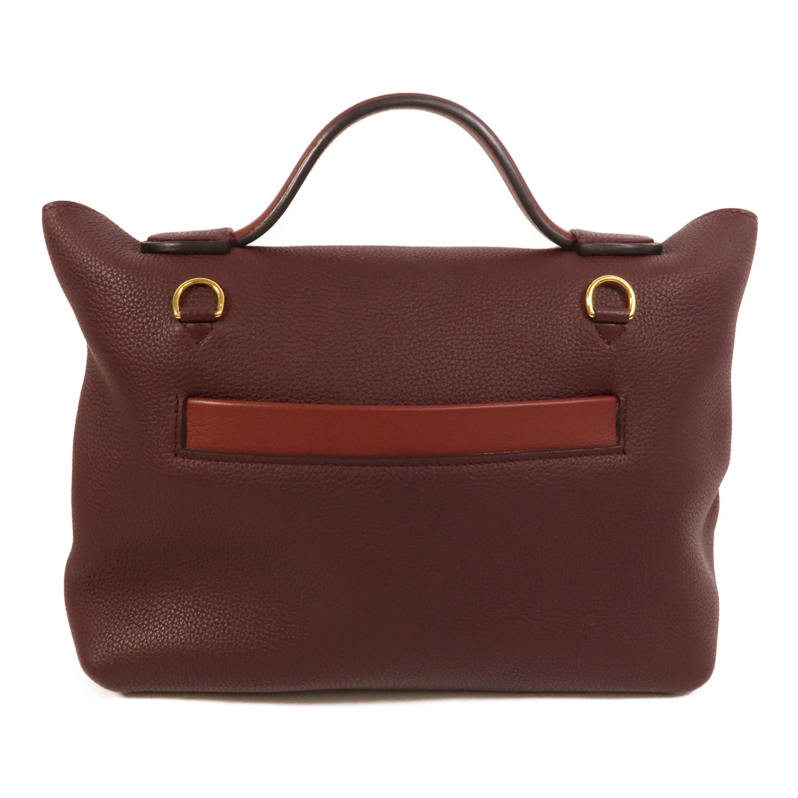 HERMES Clemence皮革24/24 29cm手挽肩背兩用袋Red/Rouge H