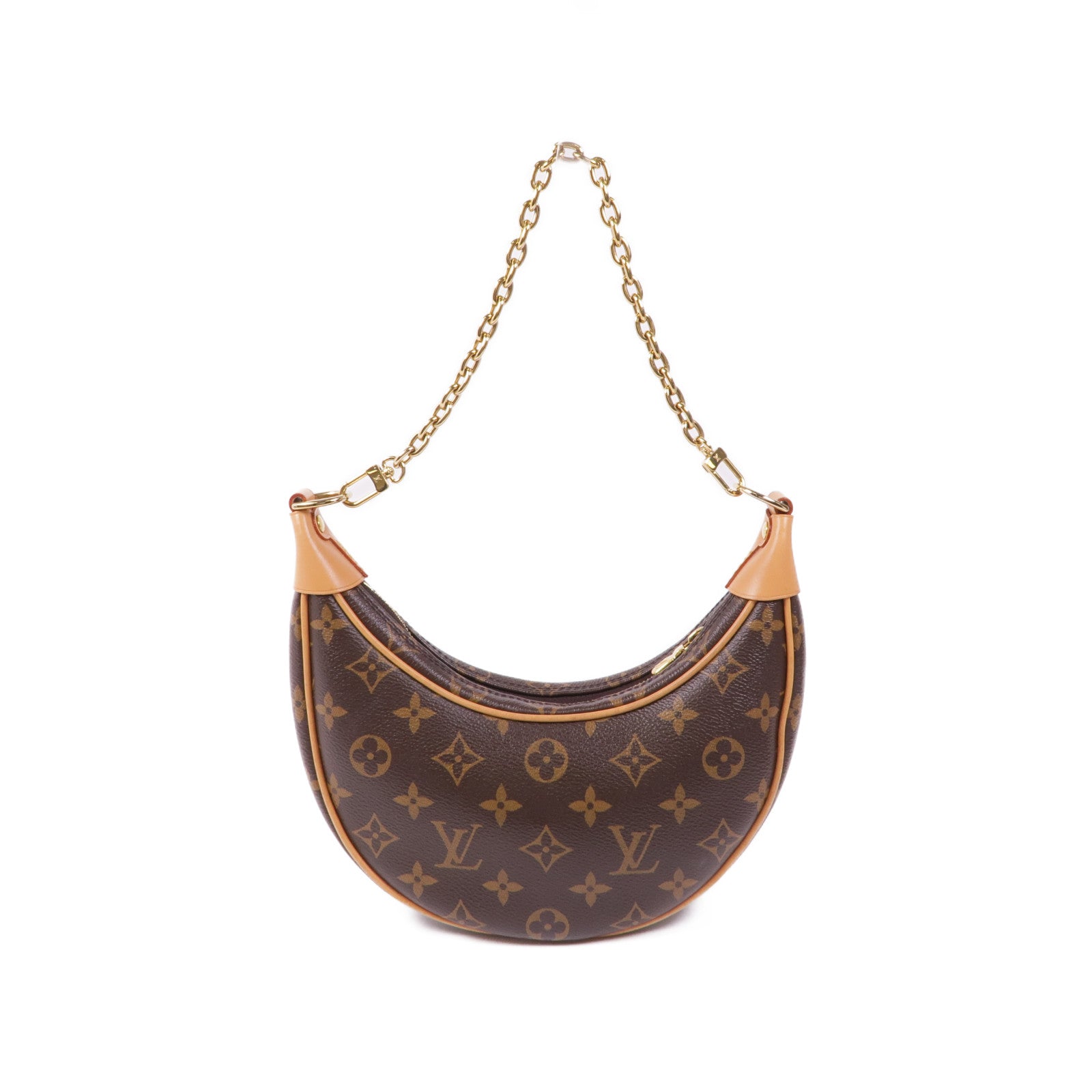 LOUIS VUITTON 【激減優惠】Monogram Loop金扣肩背袋棕色