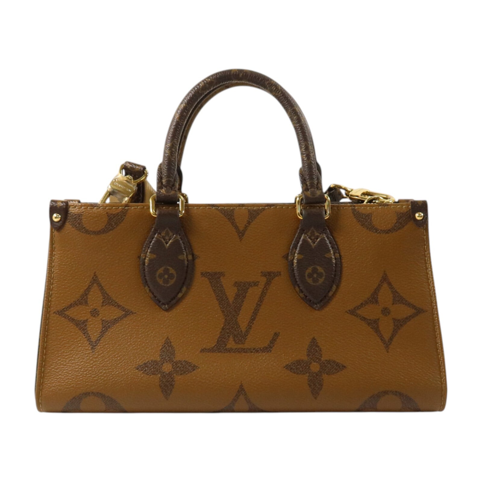 LOUIS VUITTON Monogram Reverse On The Go East West金扣手挽肩背兩用包袋