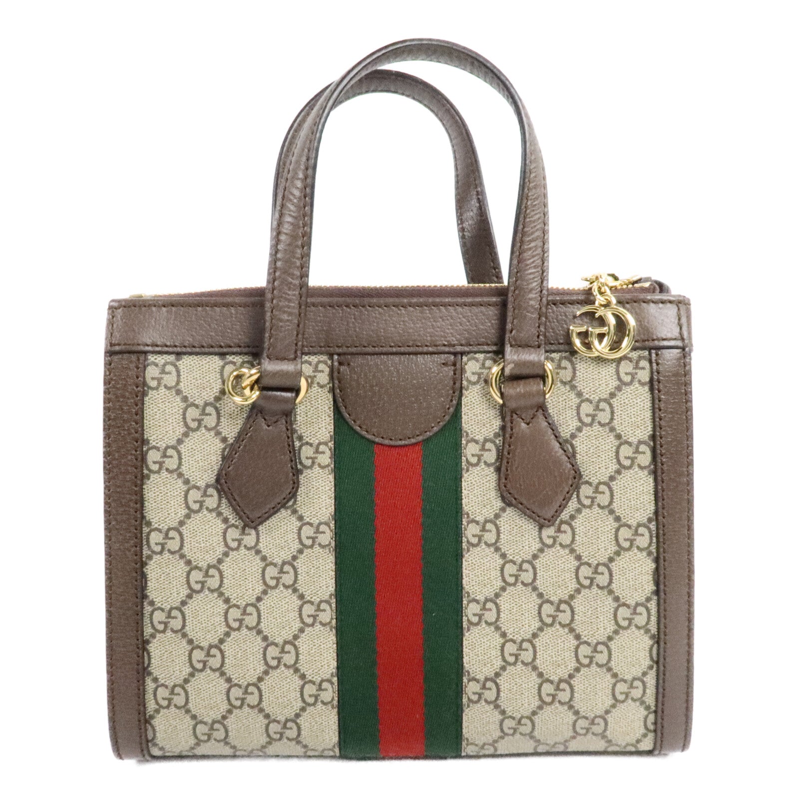 GUCCI 塗層帆布Ophidia Small Tote手挽肩背兩用袋