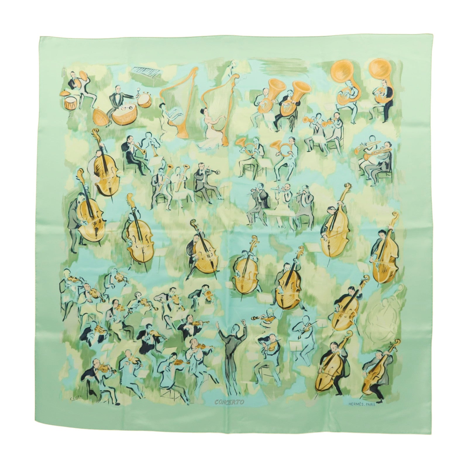 HERMES 絲質Scarf 90X90絲巾