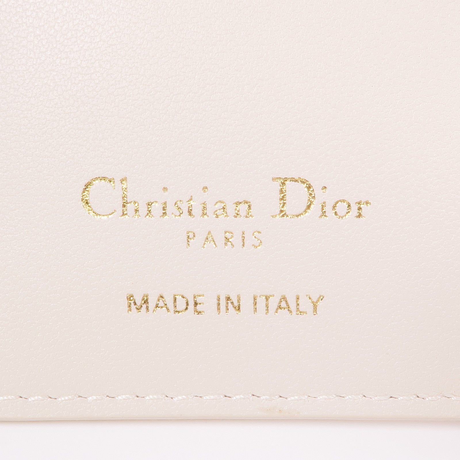 Dior CD Women Slg Medium Wallet S5173UWHC Calfskin Leather Beige