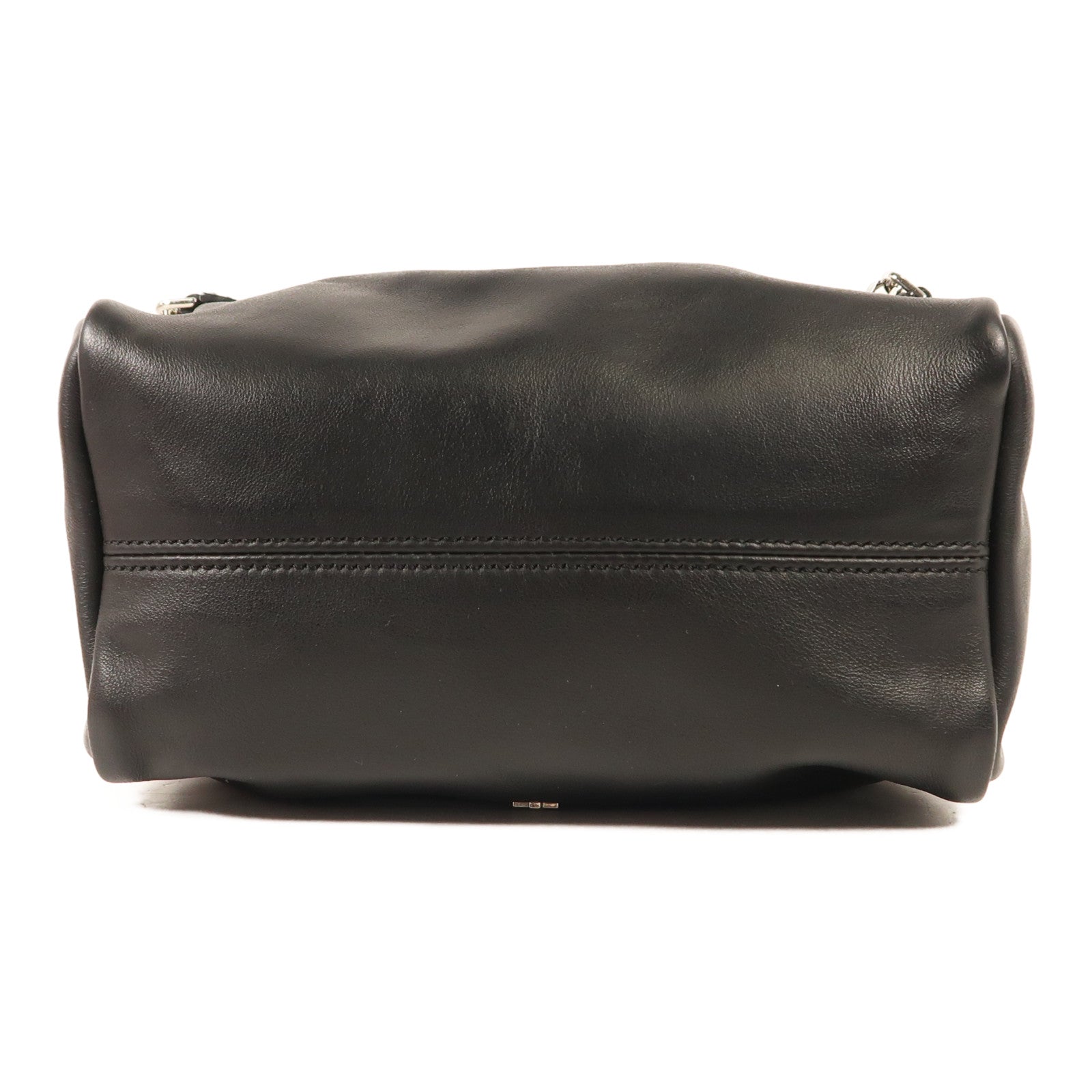 GIVENCHY 牛皮皮革Pandora銀扣鏈帶肩背袋