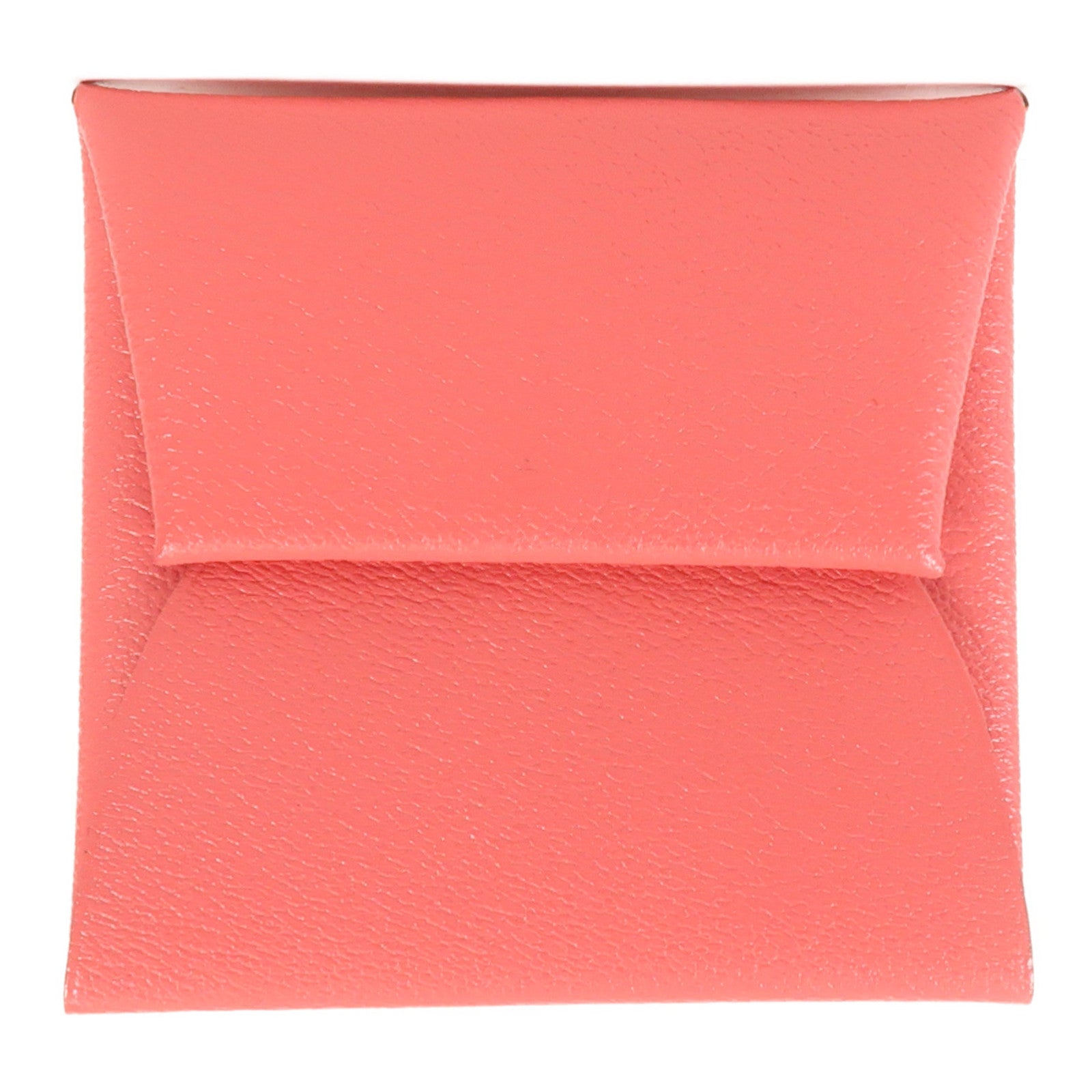 HERMES 【激減優惠】Chevre皮革Bastia錢包Pink