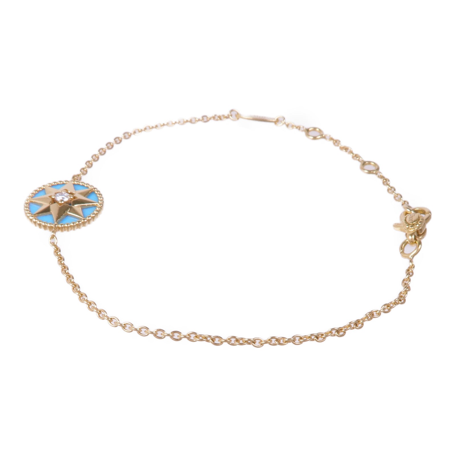 Dior 18K黃金Rose Des Vents鑽石手鏈