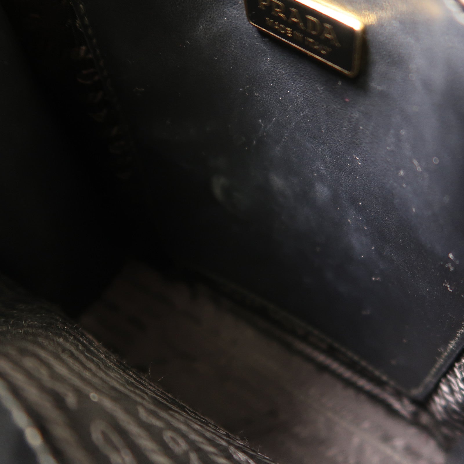 PRADA 牛皮皮革2 way Bag金扣手挽肩背兩用袋