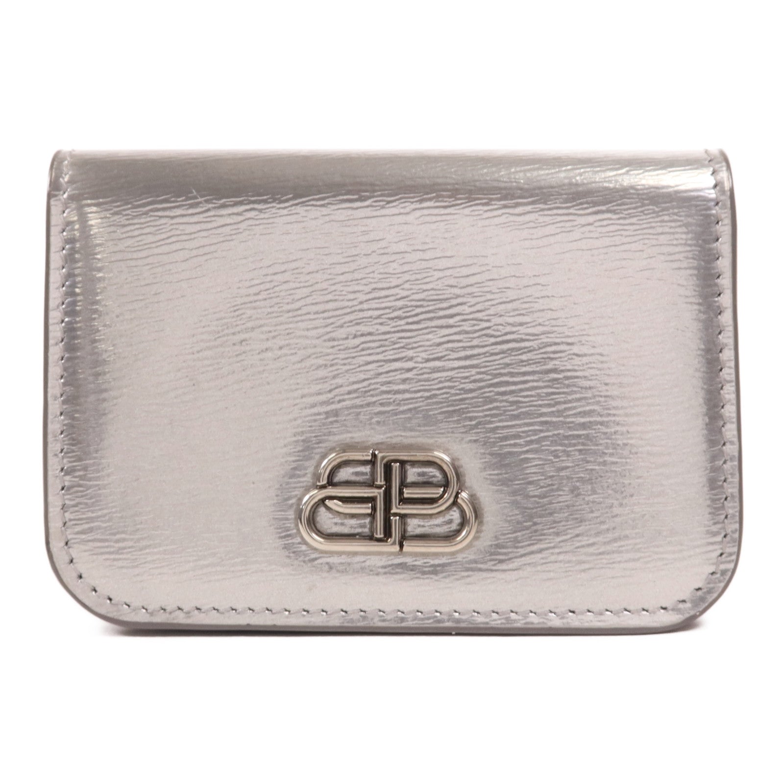 BALENCIAGA 【激減優惠】牛皮皮革Wallet銀扣錢包