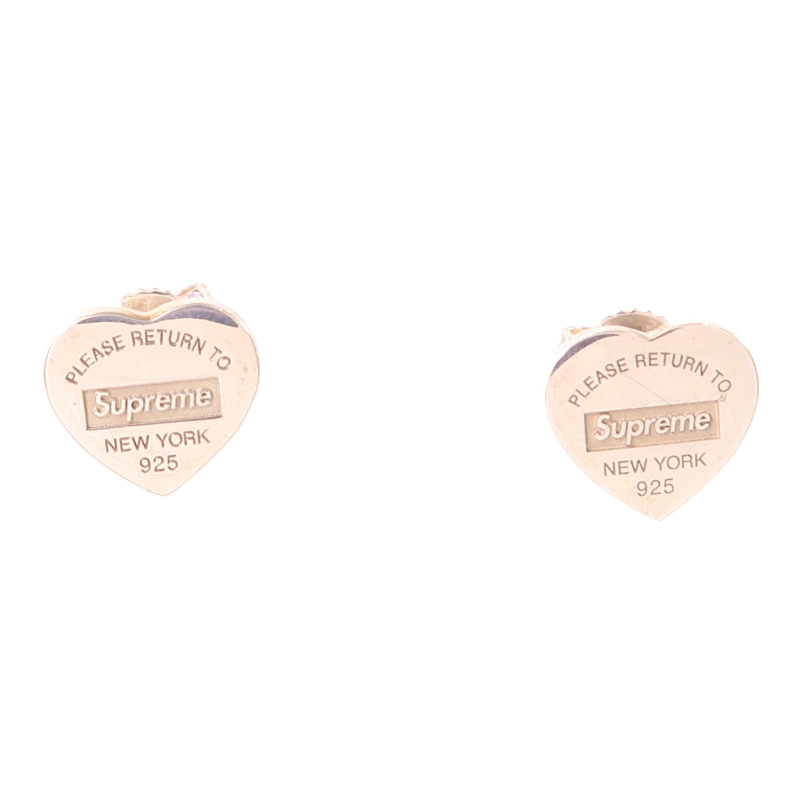 TIFFANY＆CO 925純銀Tiffany X Supreme Earrings耳環– Brand Off
