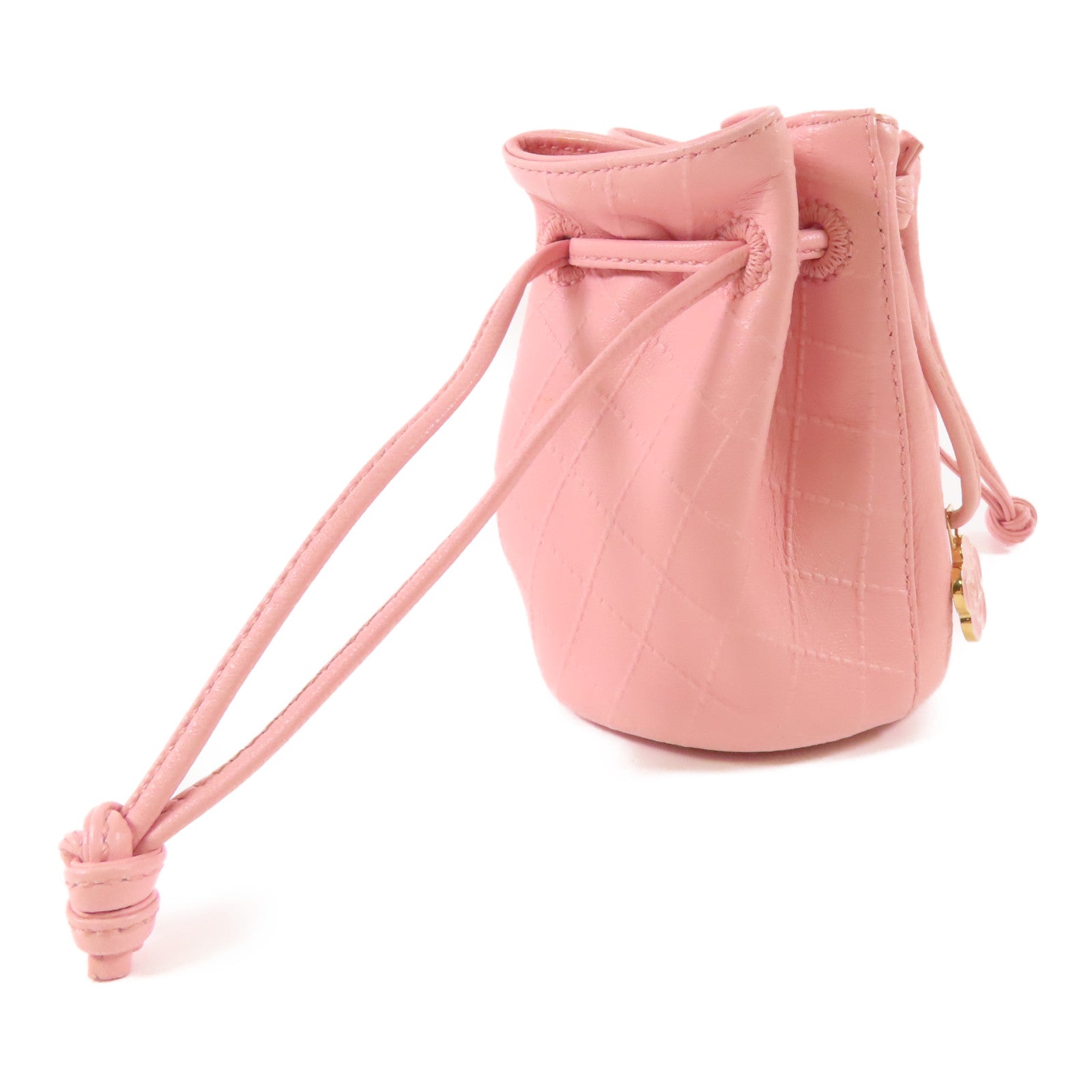 CHANEL 羊皮皮革Pouch金扣小袋