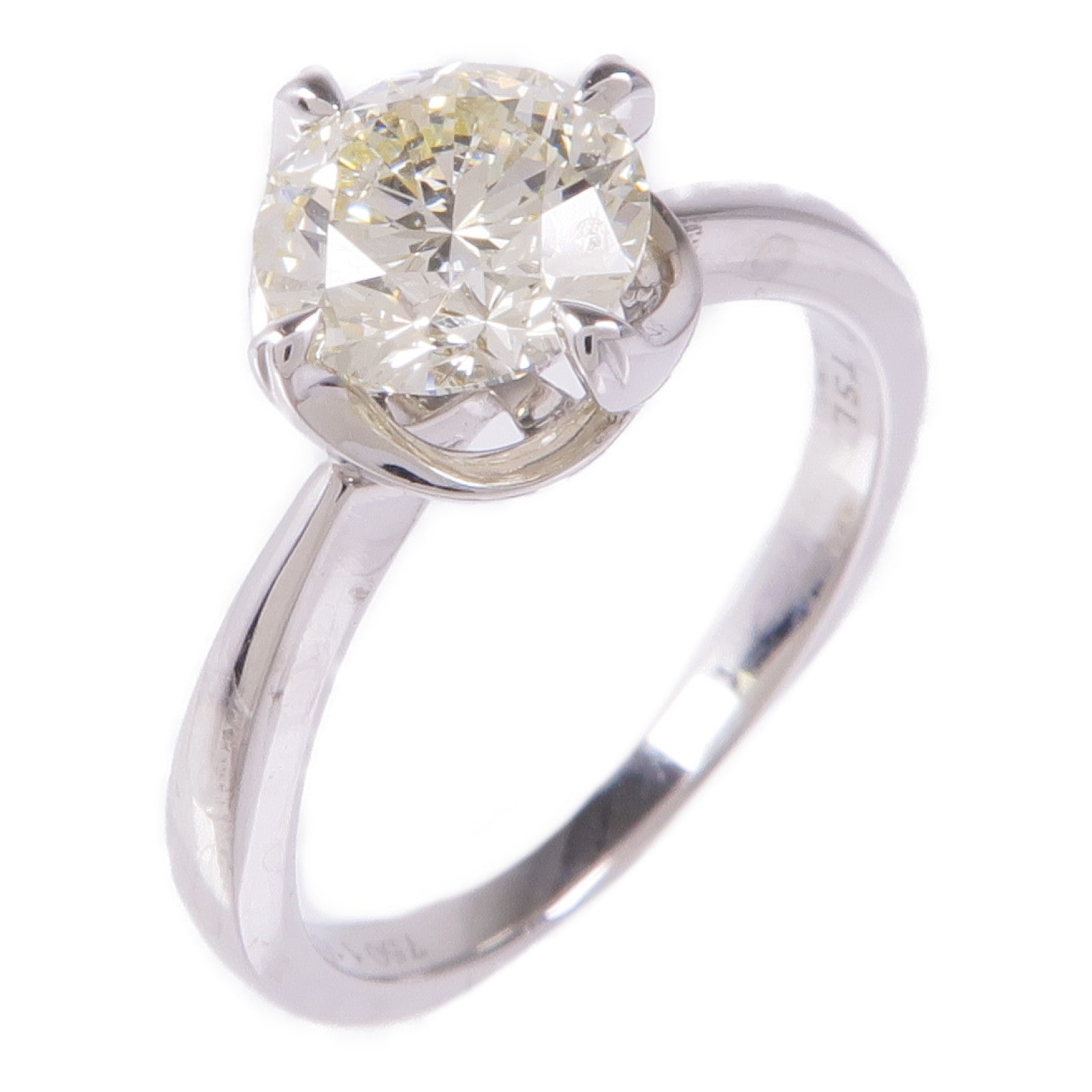 JEWELRY 18K白金TSL Diamond Ring鑽石戒指US#4.75