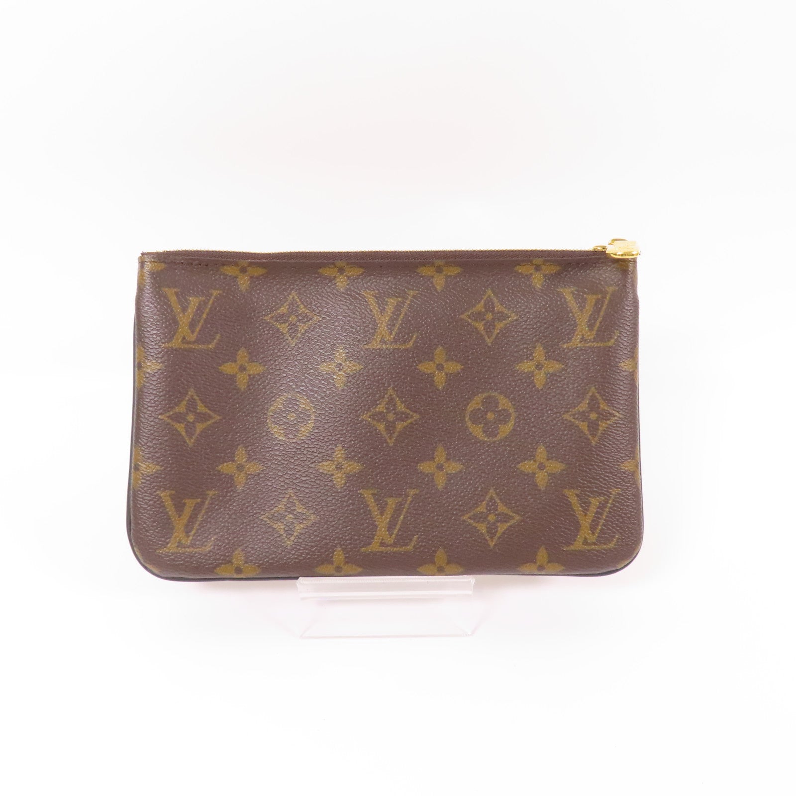 LOUIS VUITTON LV GHW Double Zip Pochette Shoulder Bag M69203 Monogram Reverse