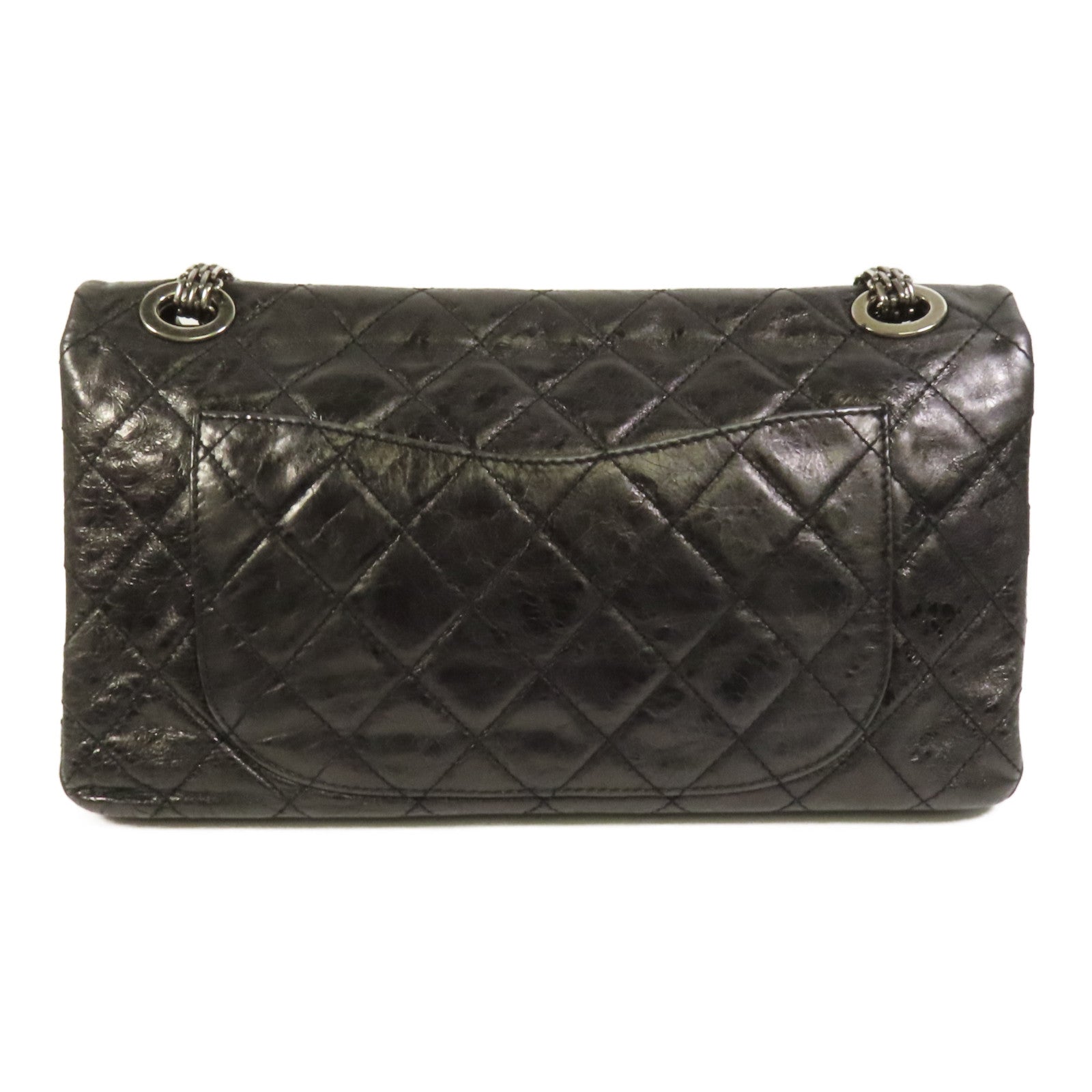 CHANEL 牛皮皮革2.55 Maxi鏈帶肩背袋