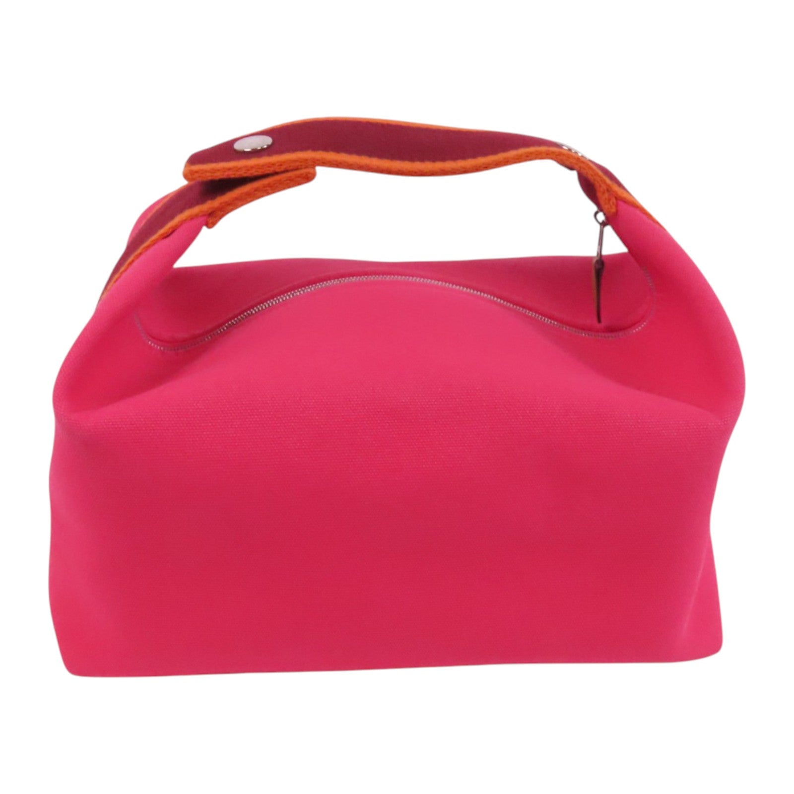 HERMES 帆布Bride A Brac GM銀扣手挽袋