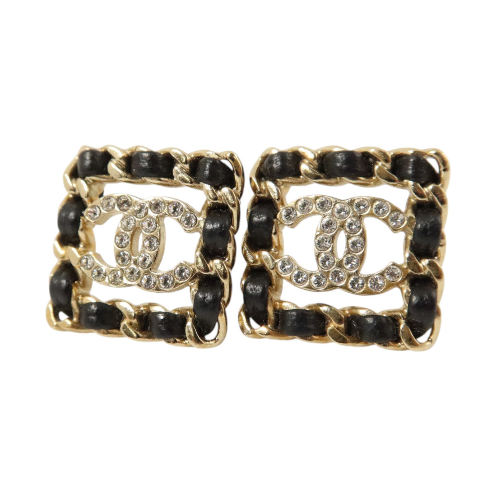 CHANEL 金屬/皮革Earrings耳環