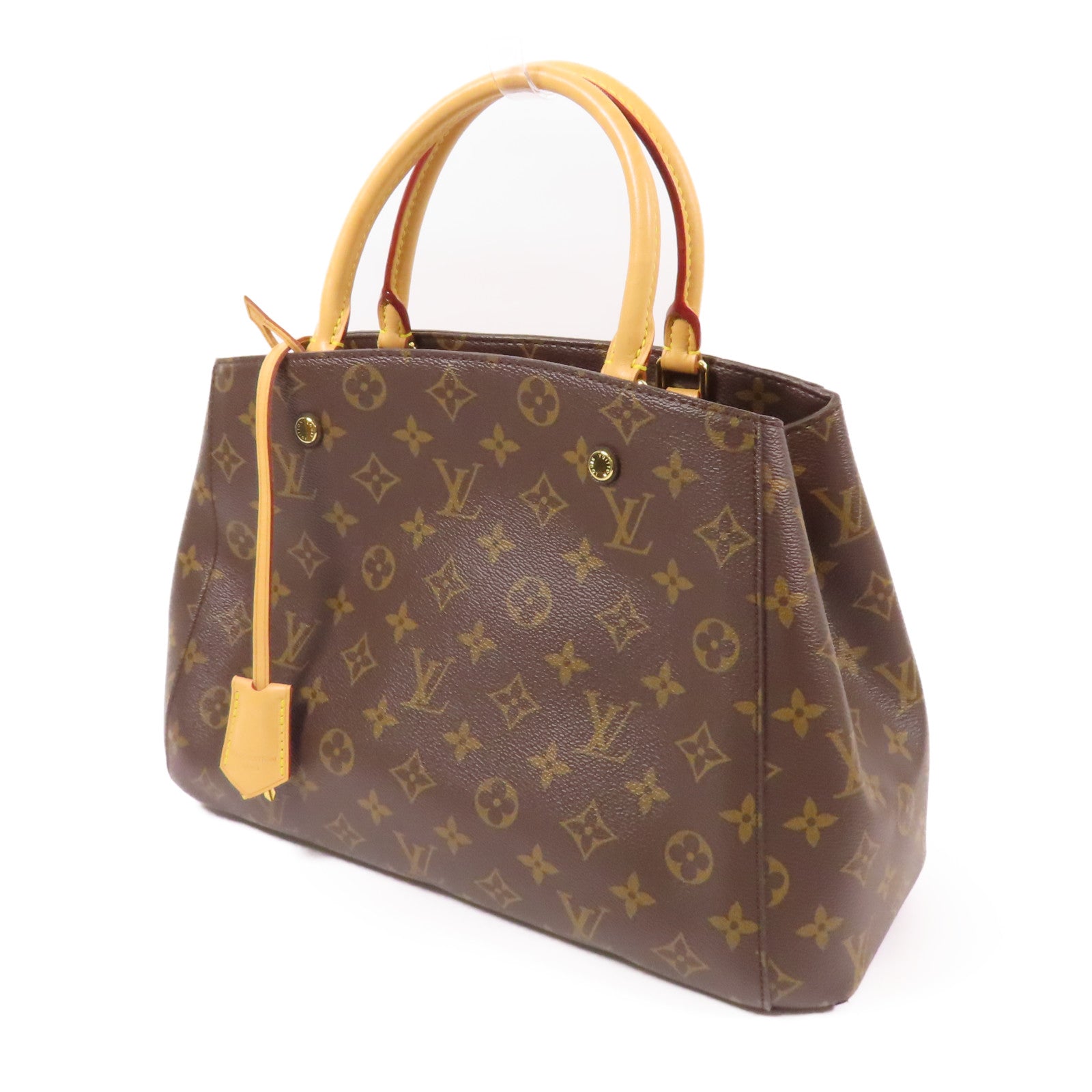 LOUIS VUITTON Monogram Montaigne MM金扣手挽肩背兩用袋