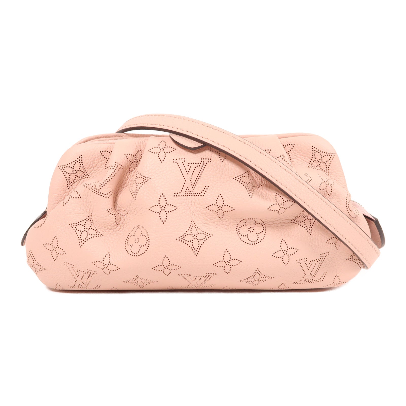 LOUIS VUITTON Monogram Mahina Scala Mini Pouch銀扣肩背袋