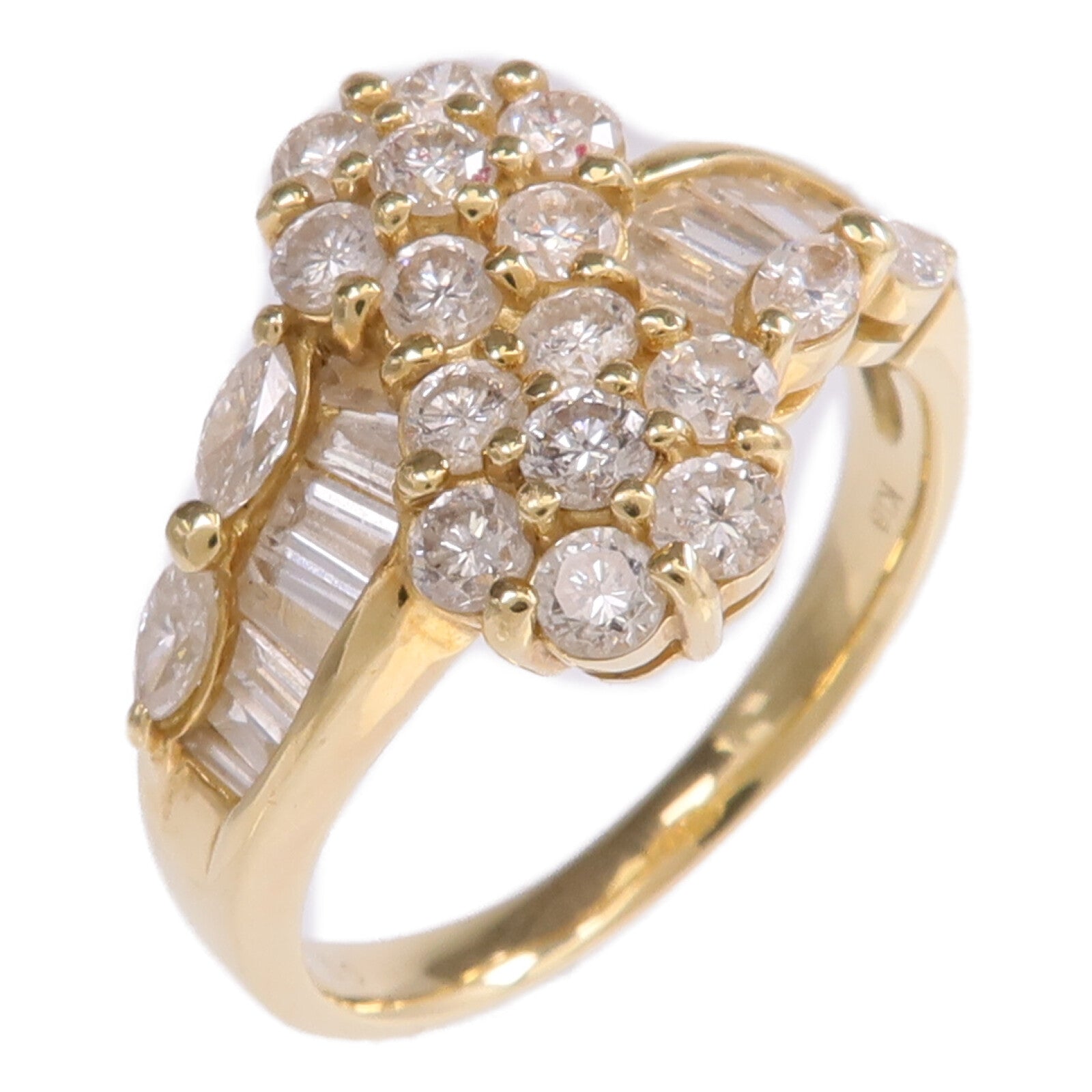 JEWELRY 18K黃金Diamond Ring鑽石戒指US#7.75