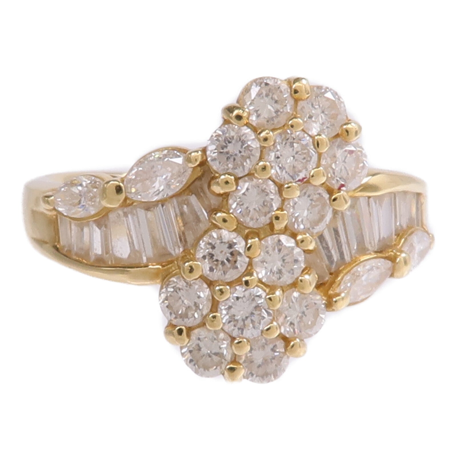 JEWELRY 18K黃金Diamond Ring鑽石戒指US#7.75
