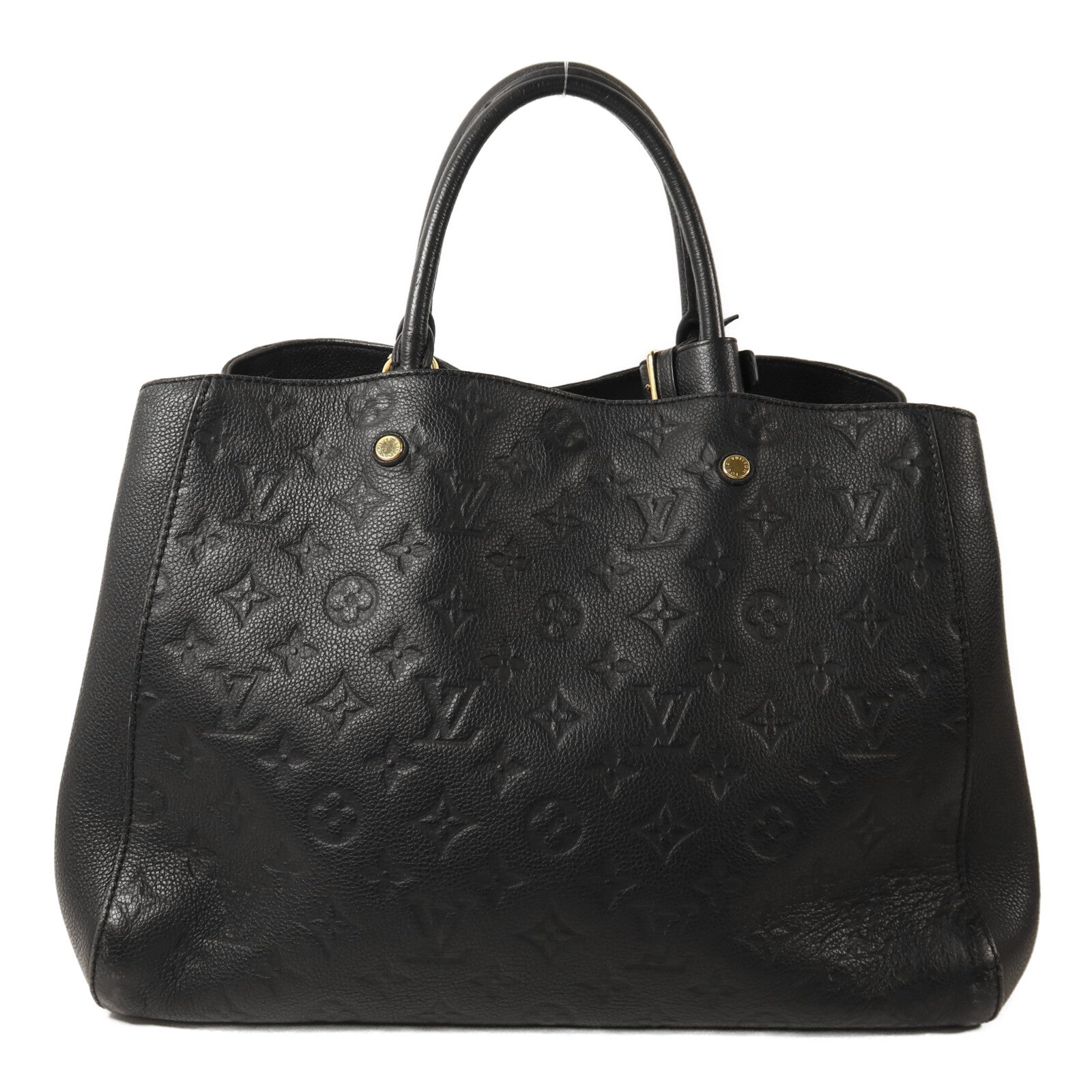 LOUIS VUITTON Monogram Empreinte Montaigne GM金扣手挽肩背兩用袋