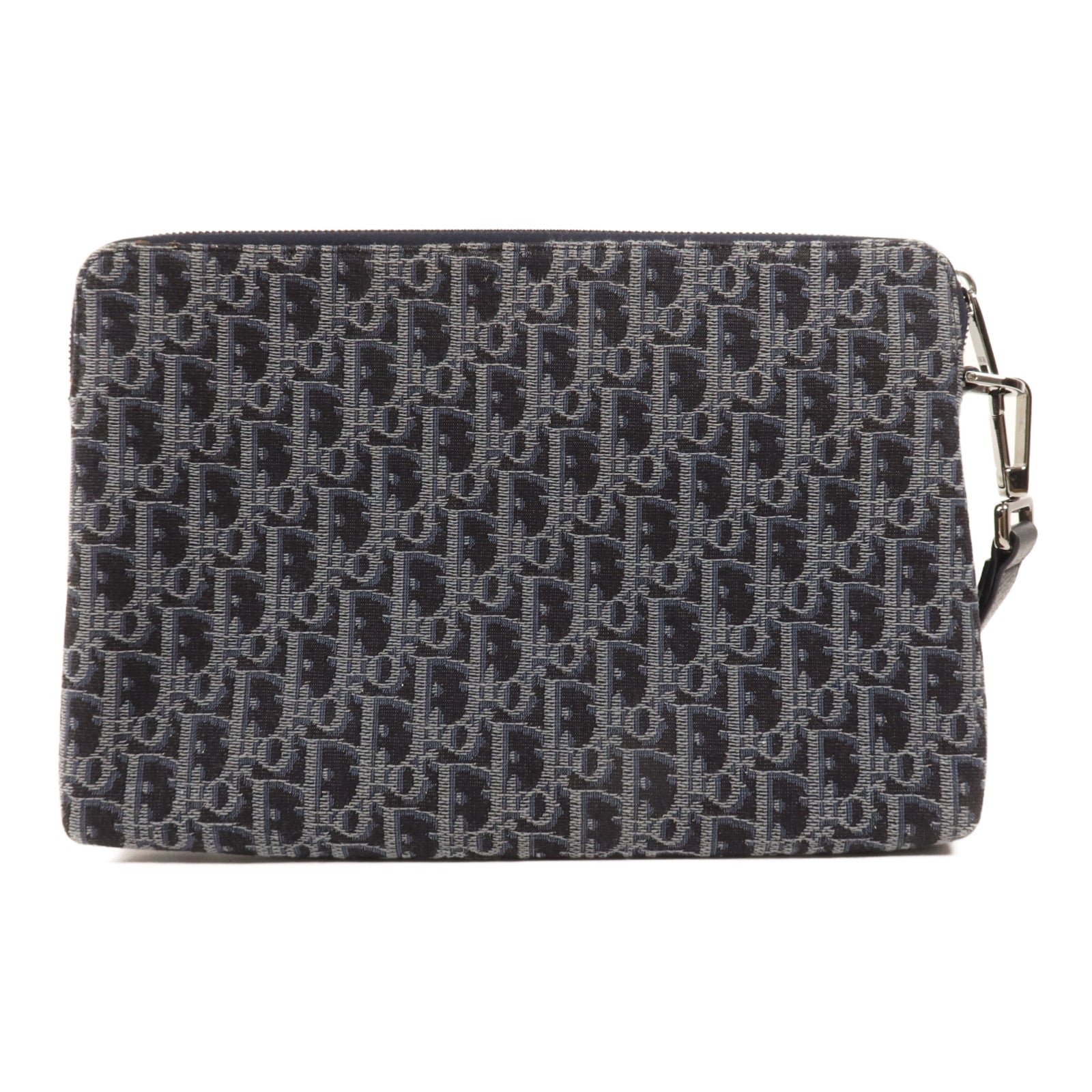 Dior 帆布Clutch Bag銀扣手拿包