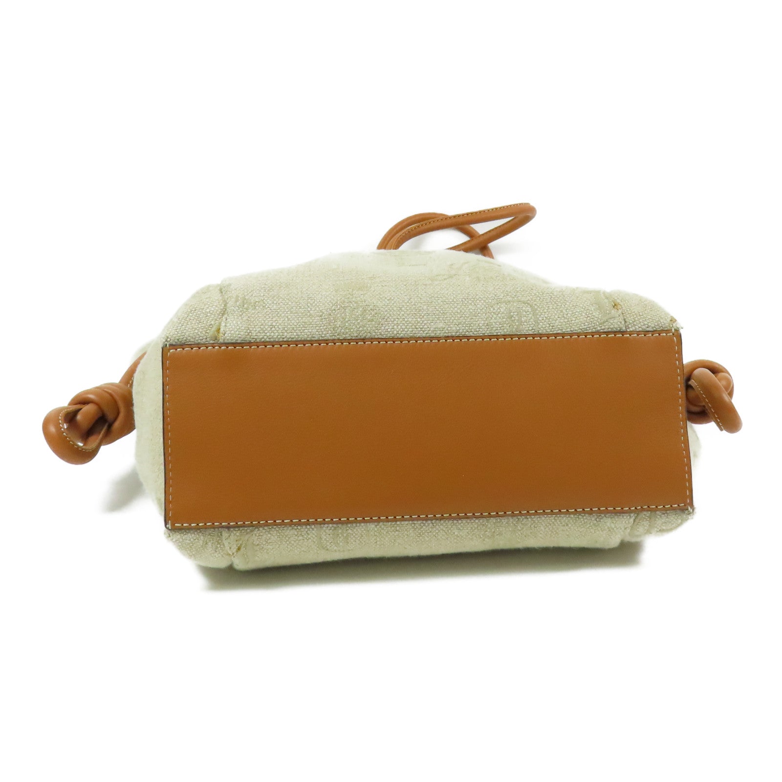 LOEWE 帆布Flamenco Knot Tote肩背袋