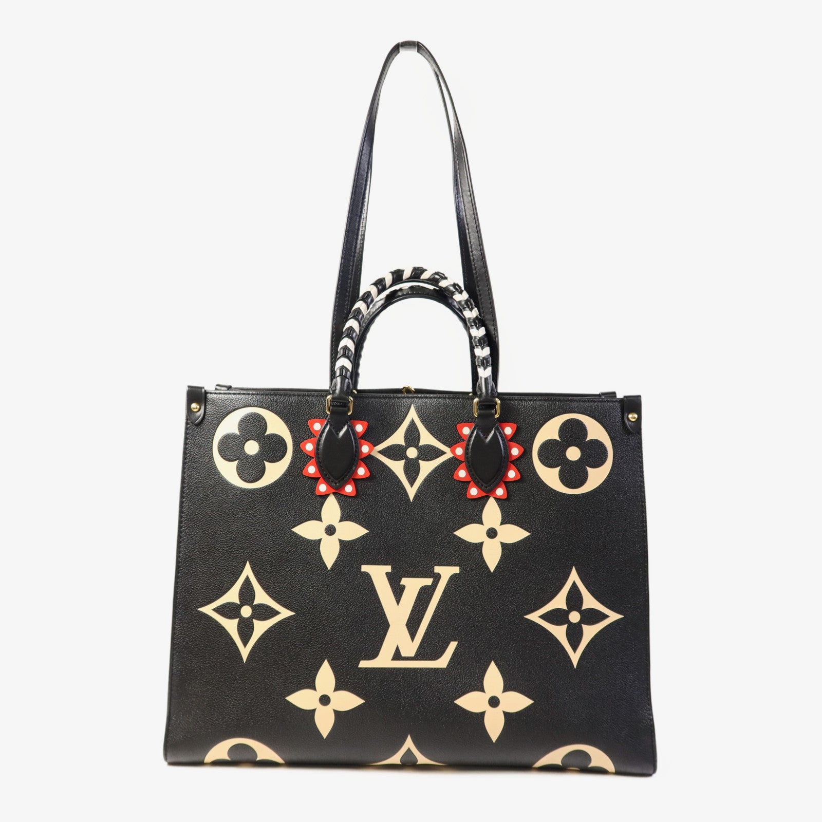 LOUIS VUITTON Monogram Empreinte On The Go GM金扣手挽肩背兩用袋