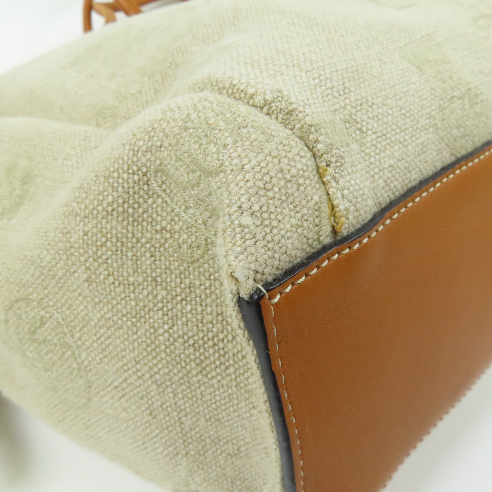 LOEWE 帆布Flamenco Knot Tote肩背袋