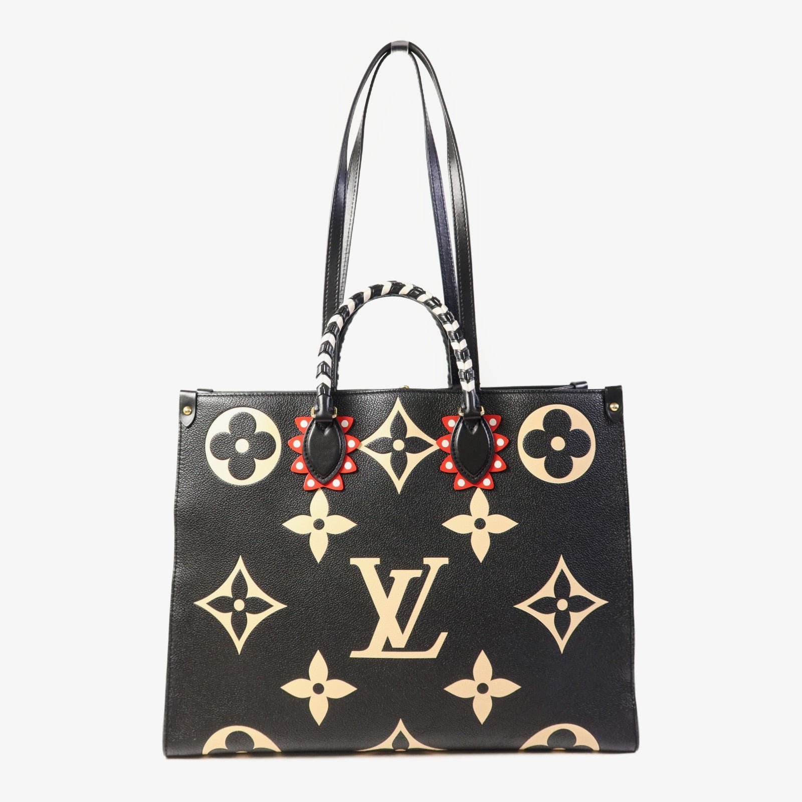 LOUIS VUITTON Monogram Empreinte On The Go GM金扣手挽肩背兩用袋