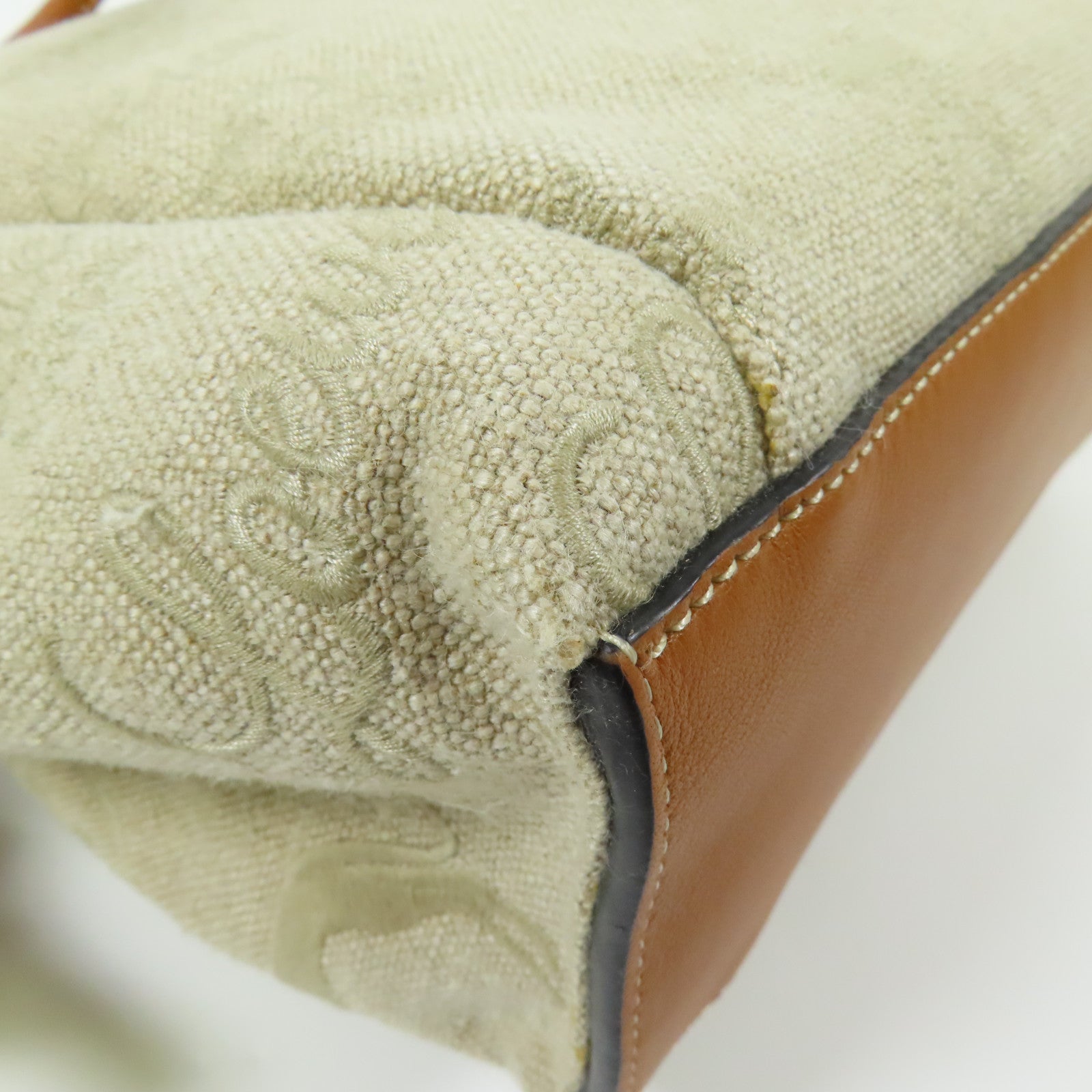 LOEWE 帆布Flamenco Knot Tote肩背袋