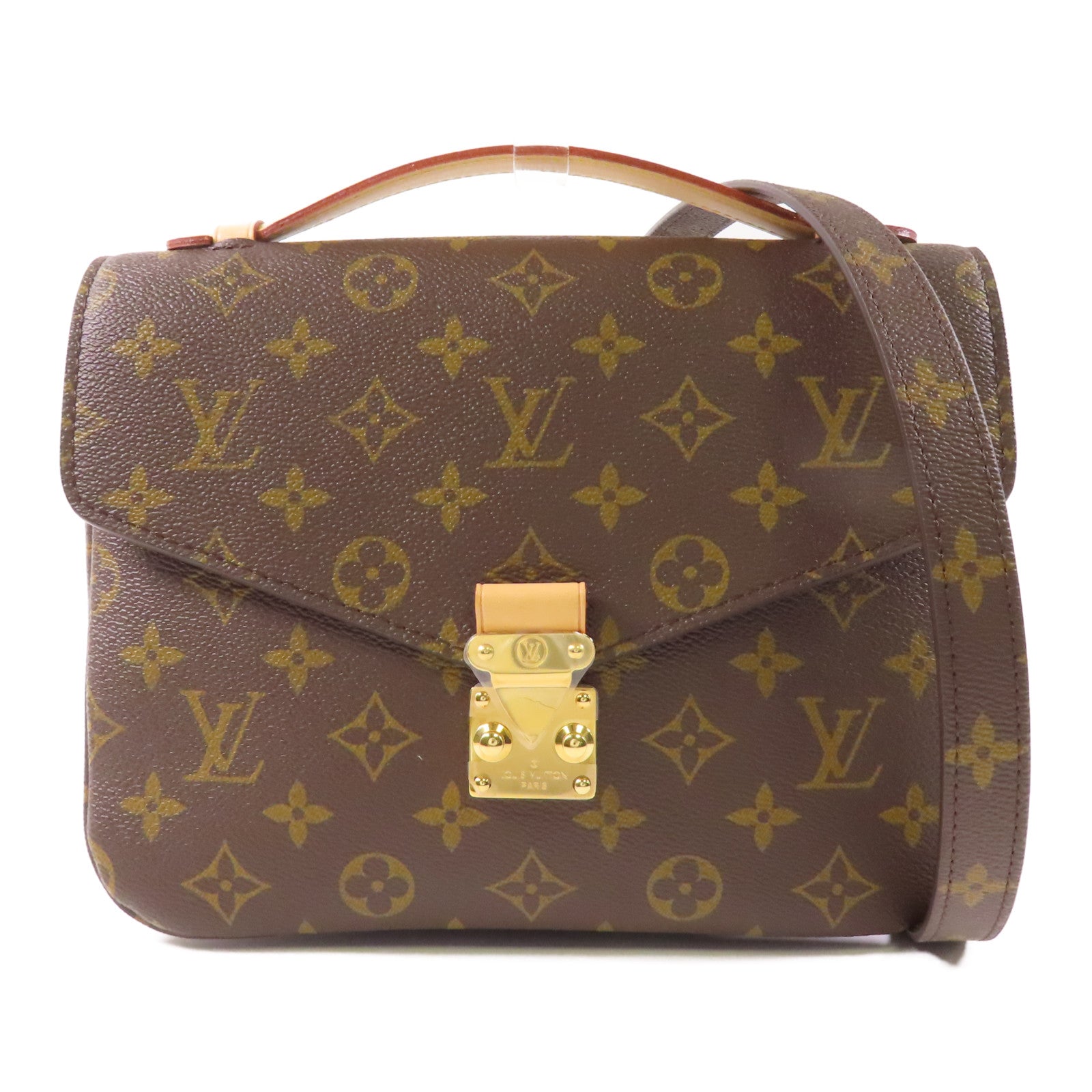 LOUIS VUITTON LV GHW Pochette Metis MM 2 Way Bag M44875 Monogram Brown