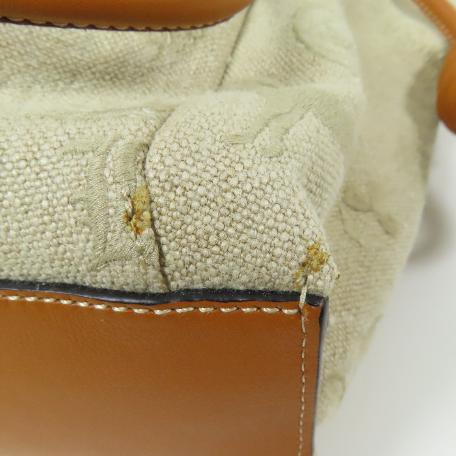 LOEWE 帆布Flamenco Knot Tote肩背袋