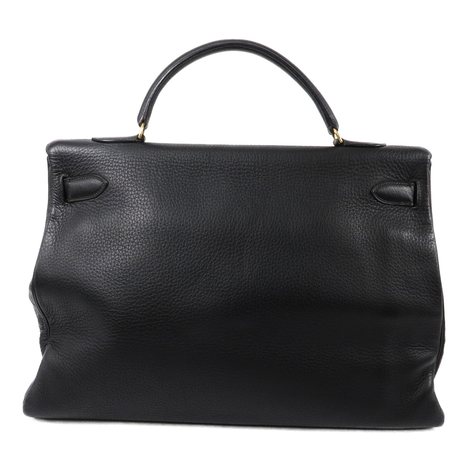 HERMES Togo皮革Kelly40手挽肩背兩用袋Noir