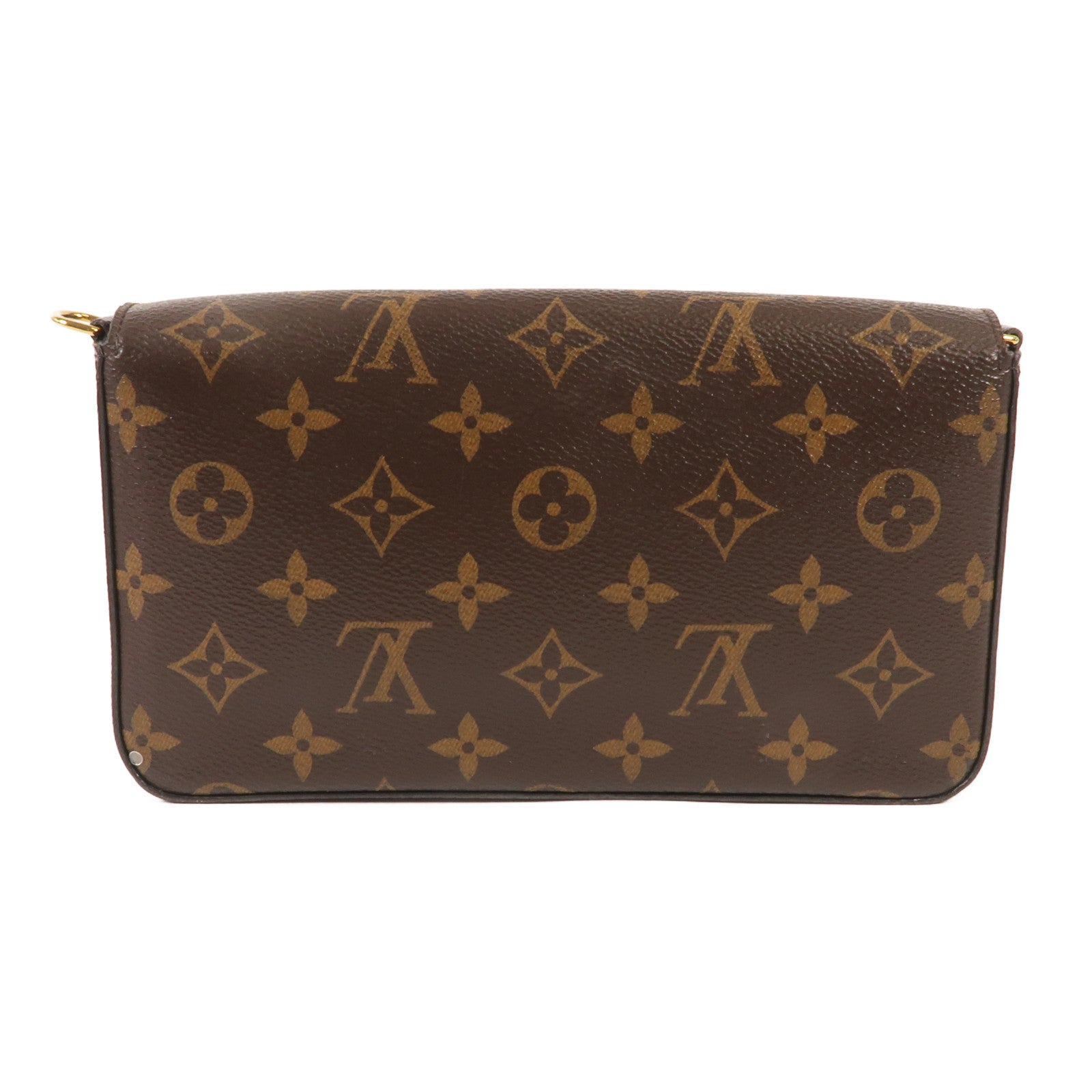 LOUIS VUITTON Monogram Pochette Felicie金扣鏈帶肩背袋