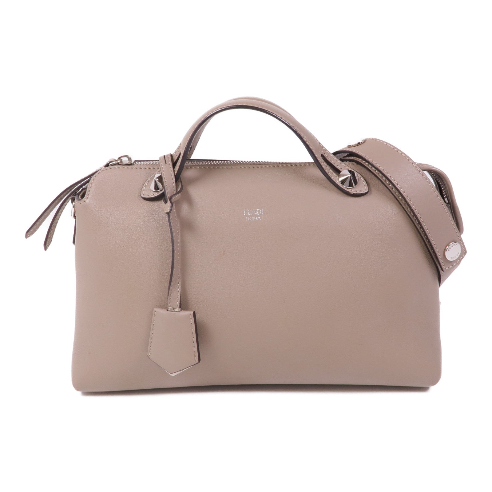 FENDI 牛皮皮革By The Way銀扣手挽肩背兩用袋